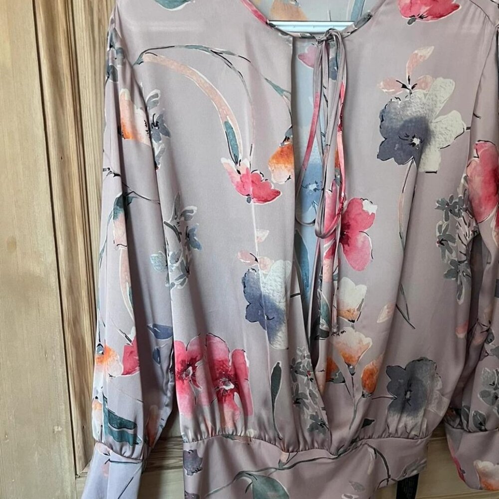 Zara Flowery Top/Body Size L
